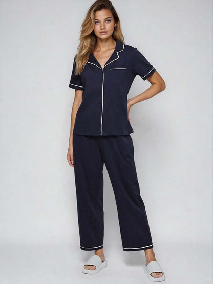 Night suit in Blue - Nowi Korean Fashion