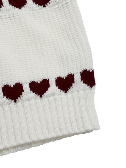 Women's White Printed Pullover Blend Regular Fit