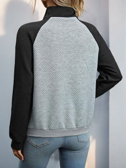 Women Colourblocked Sweatshirt