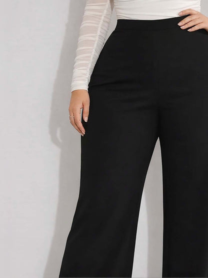 Women Straight Fit Wrinkle Free Trousers
