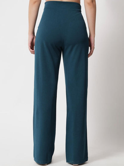 Women High-Rise Easy Wash Trousers