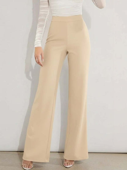 Women Straight Fit Wrinkle Free Trousers
