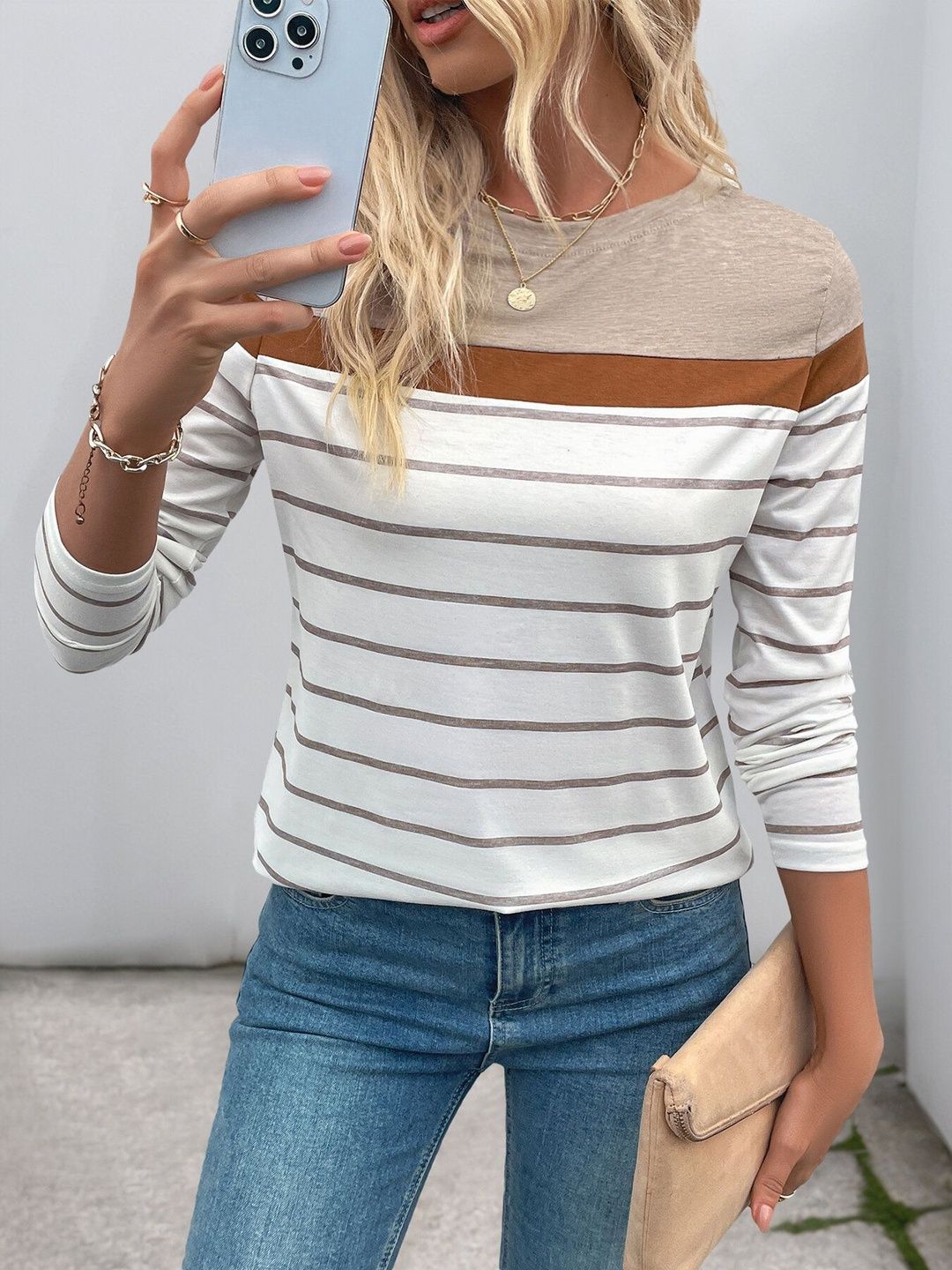 Women Striped T-shirt