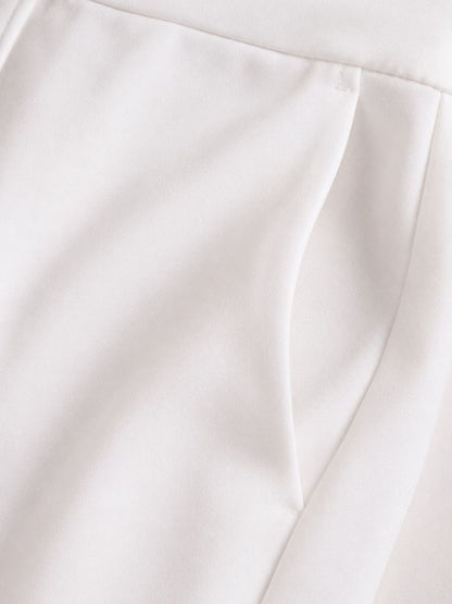 Women Relaxed Straight Fit High-Rise Trousers