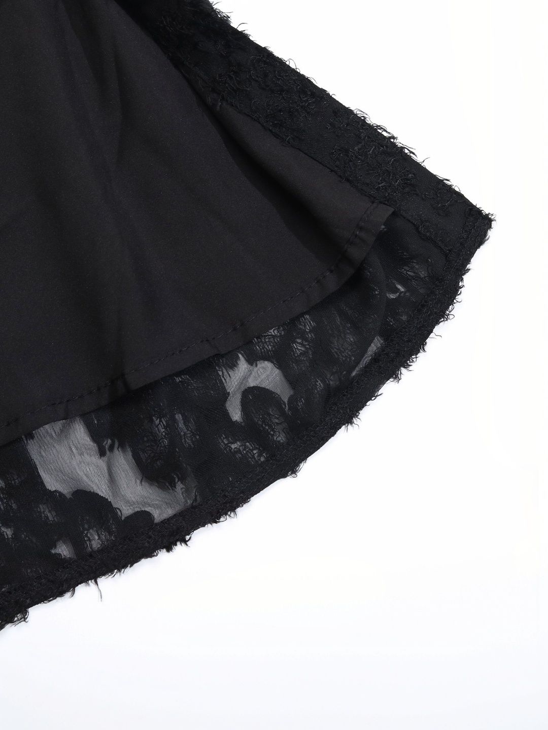 Women's Black Fit & Flare Dress Blend Printed