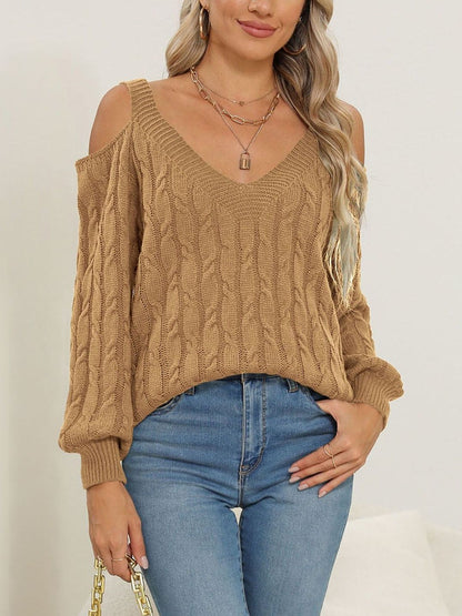 Women Cable Knit Pullover