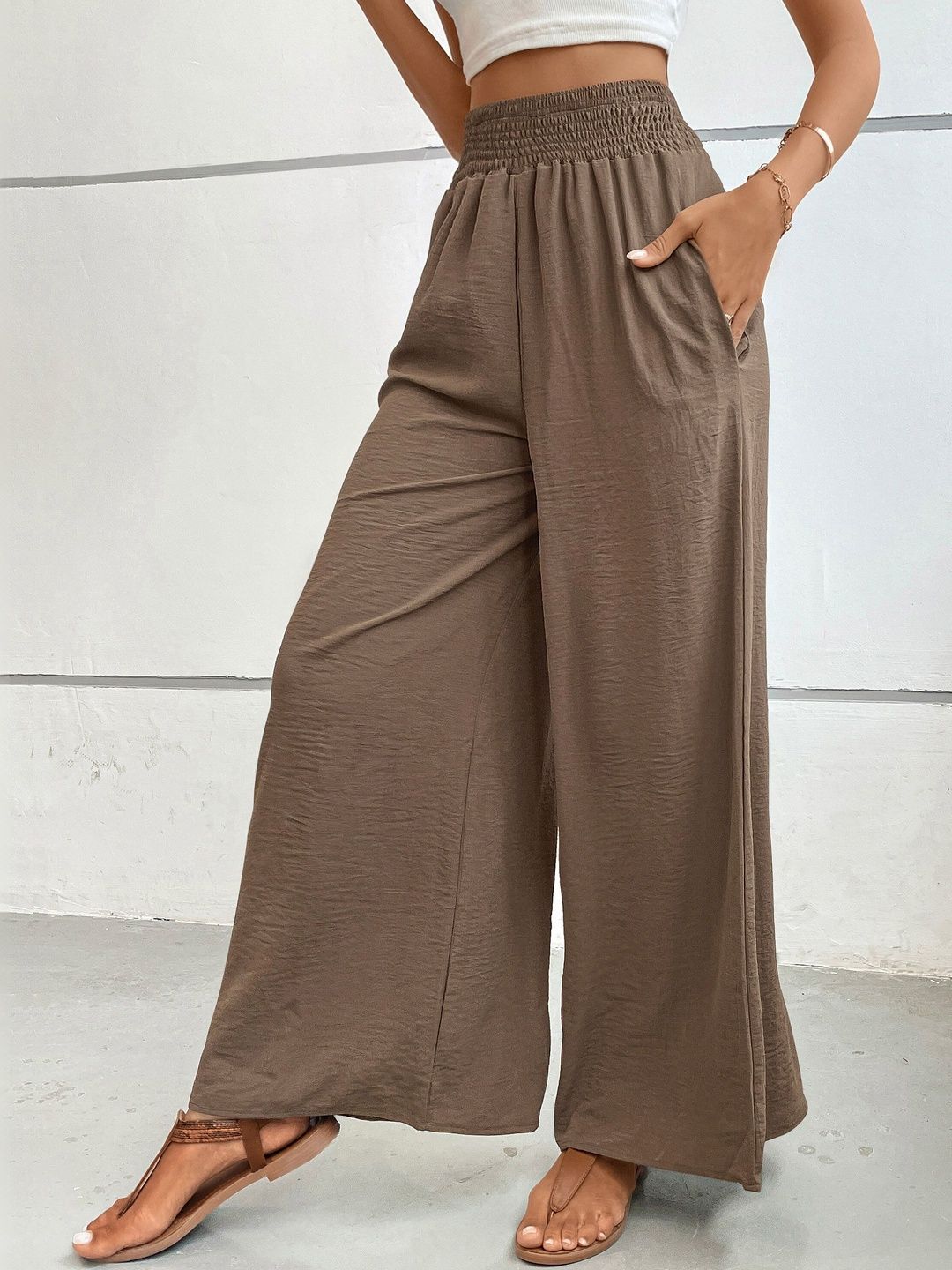 Women High-Rise Trousers
