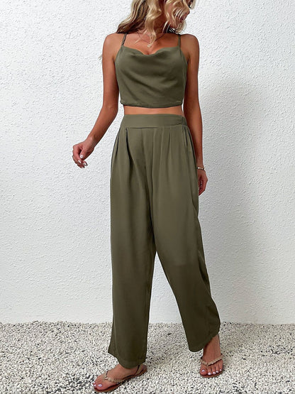 Shoulder Straps Top & Trousers Co-Ords