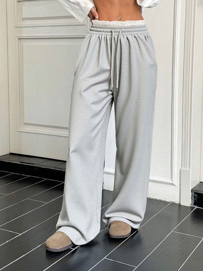 Women Mid-Rise Relaxed-Fit Cotton Trousers
