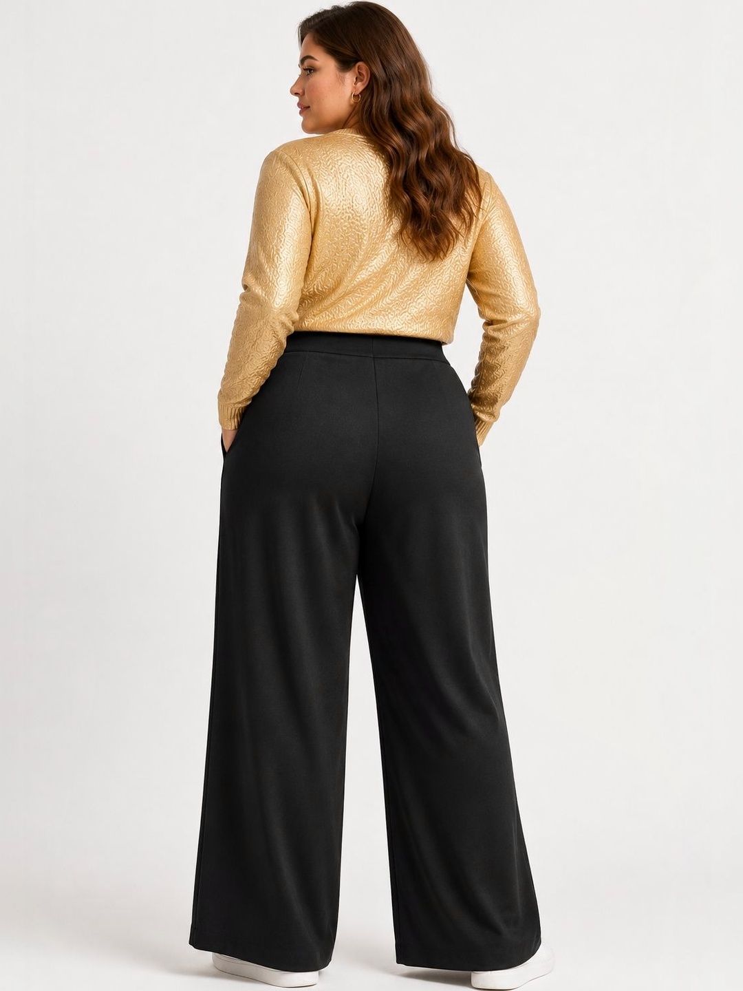 Women Relaxed High-Rise Easy Wash Trousers