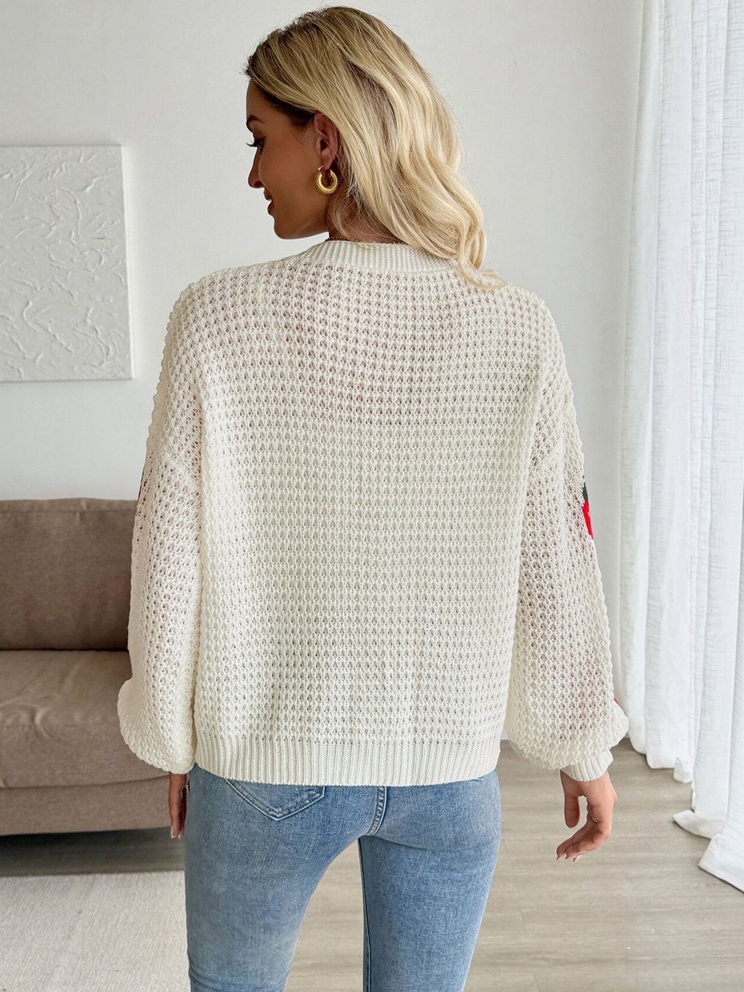 NOWI Women Printed Cardigan