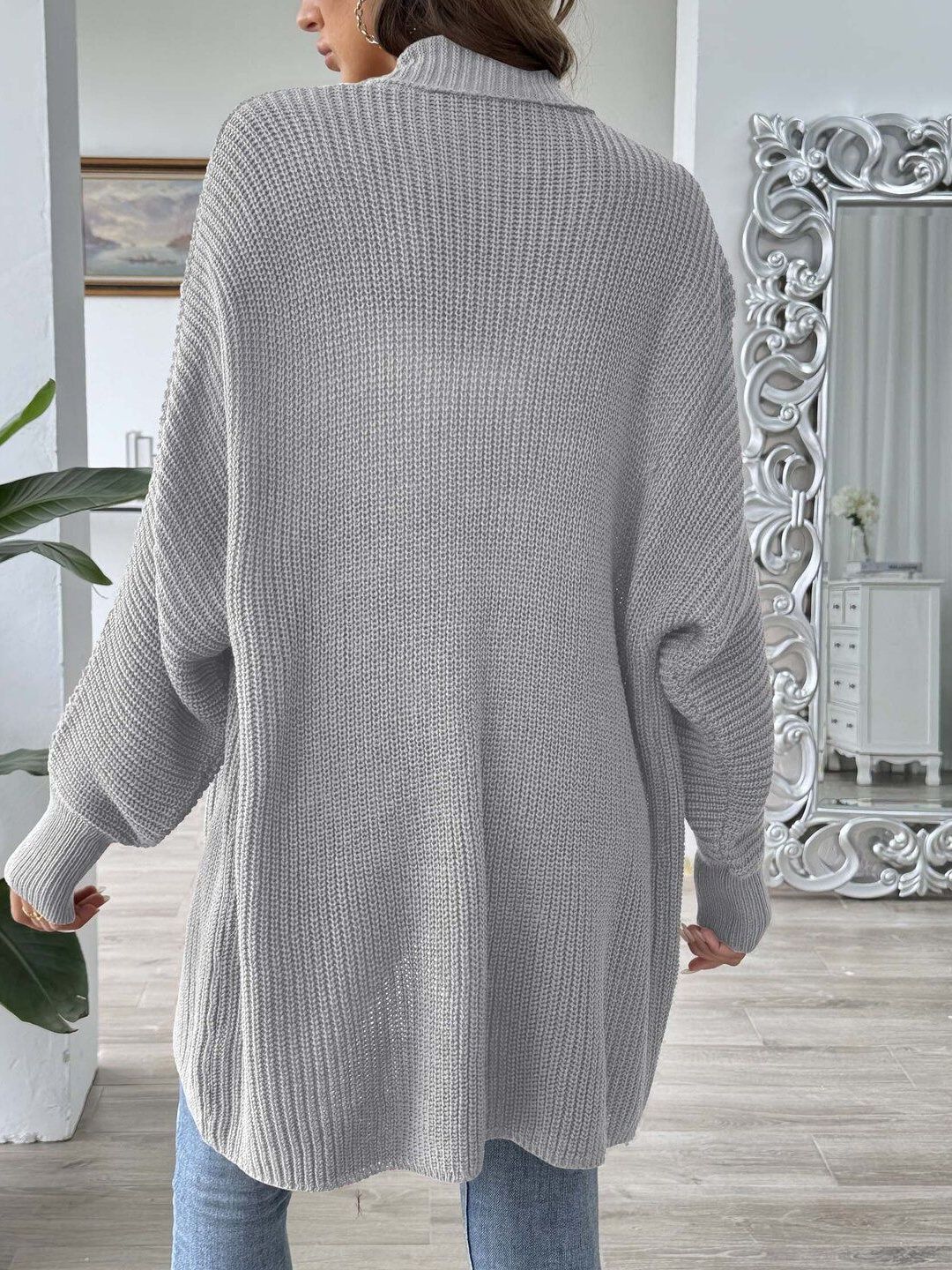 Women Ribbed Cardigan