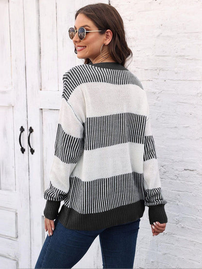 Women Striped Pullover