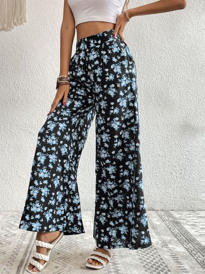 Women Floral Printed Non Iron Trousers