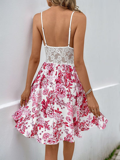 Floral Print Fit & Flare Dress