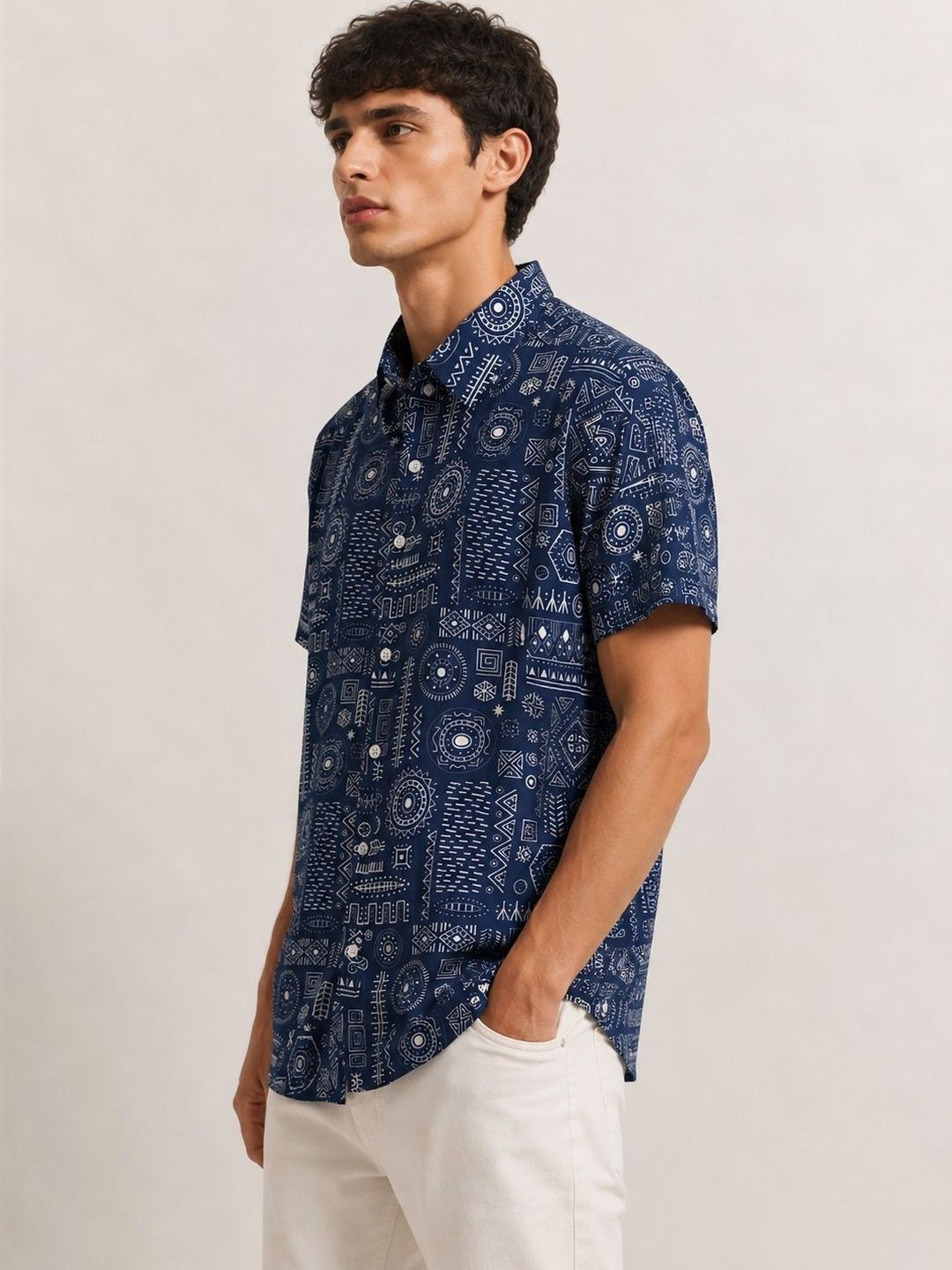 Men Standard Printed Casual Shirt