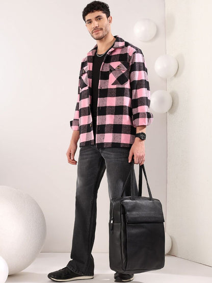 Men Buffalo Checks Checked Casual Shirt