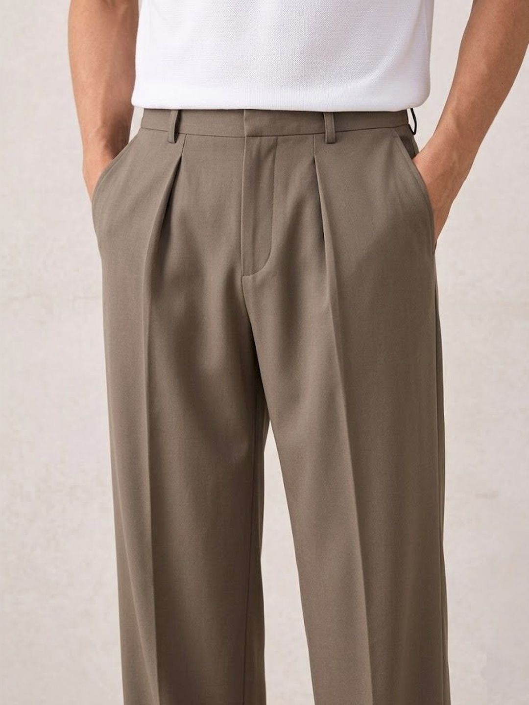 Men Pleated Trousers