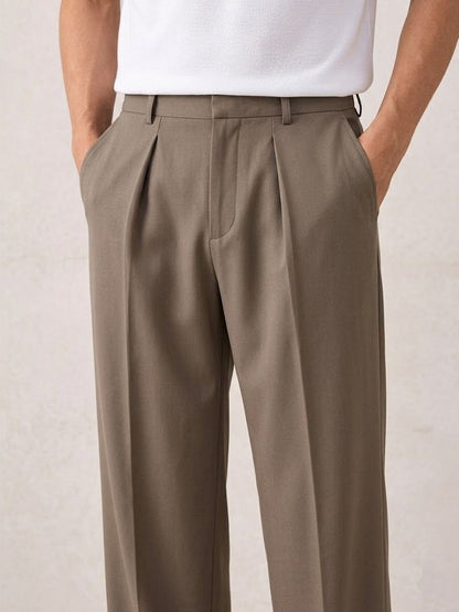 Men Pleated Trousers