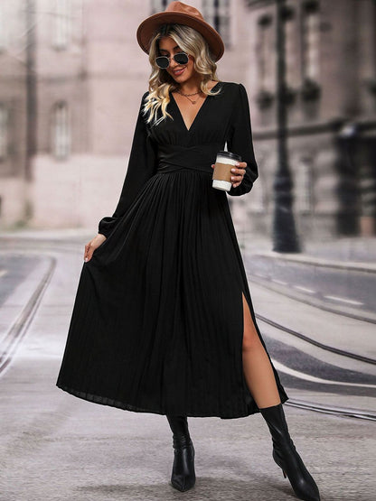 Women's Black Maxi Midi Dress