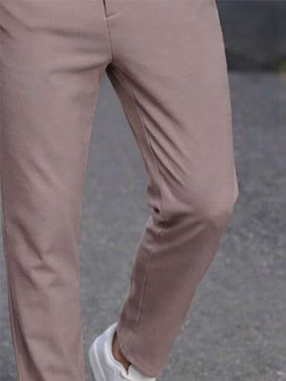 Men Solid Relaxed Regular Trousers