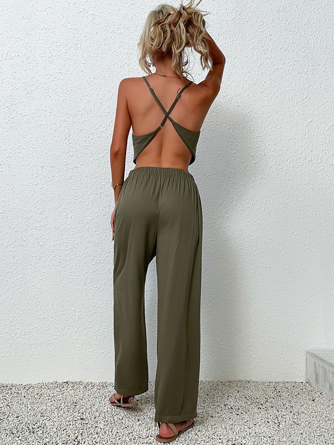 Shoulder Straps Top & Trousers Co-Ords