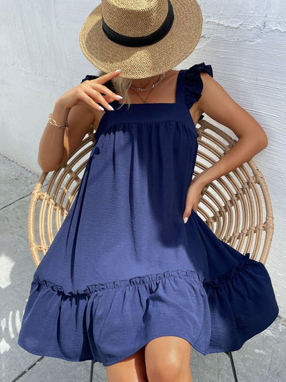 Ruffled A-Line Dress
