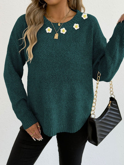 Women Pullover with Embroidered Detail