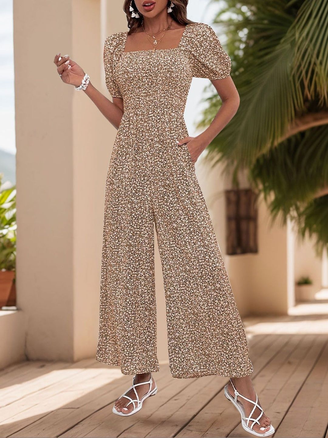 Printed Basic Jumpsuit