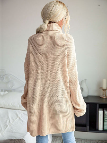 Women's Beige Nowi Women Longline Pullover