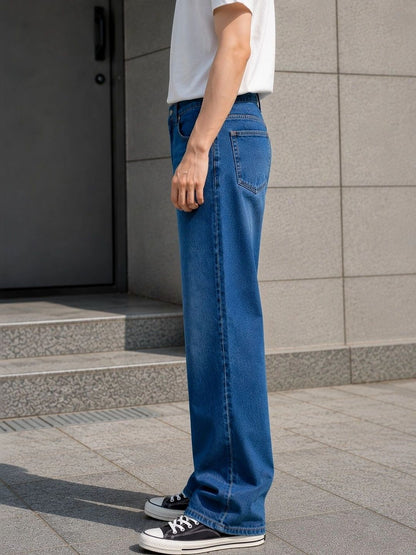 Men Bootcut Mid-Rise Light Fade Jeans
