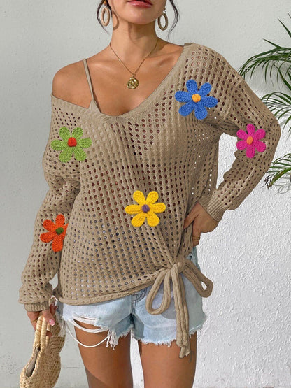 Women Pullover with Applique Detail