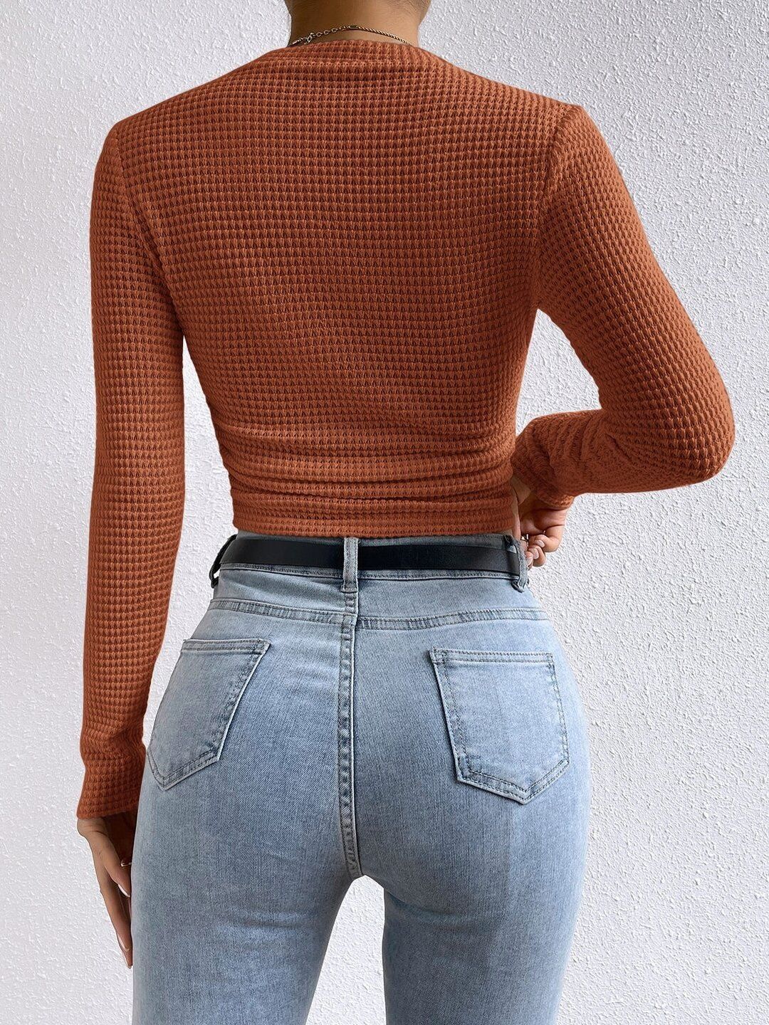 Women High Neck Slim Fit T-shirt