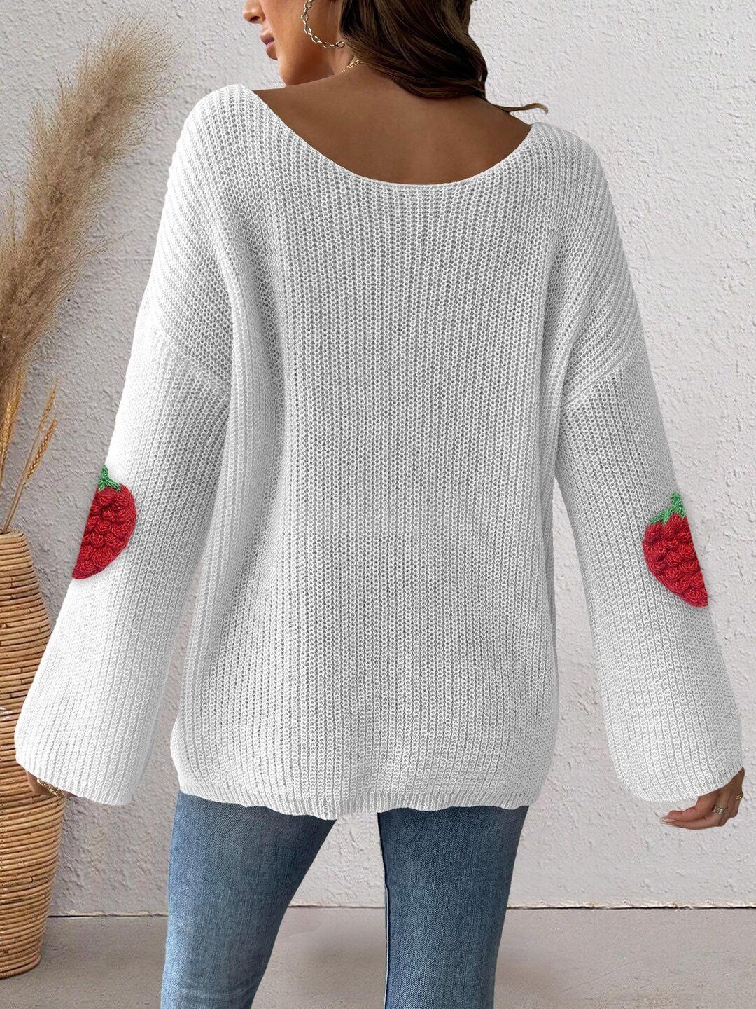 Women Pullover with Applique Detail
