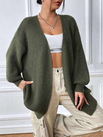 Women Ribbed Cardigan
