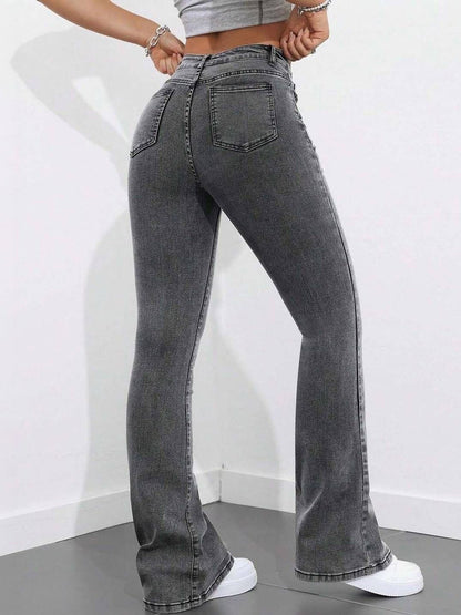 Women Bootcut High-Rise Light Fade Stretchable Jeans