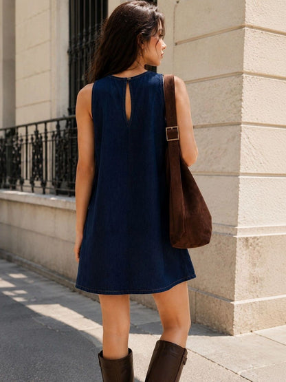 Denim A-Line Dress