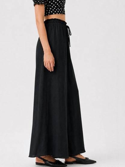 Women Relaxed Loose Fit High-Rise Trousers