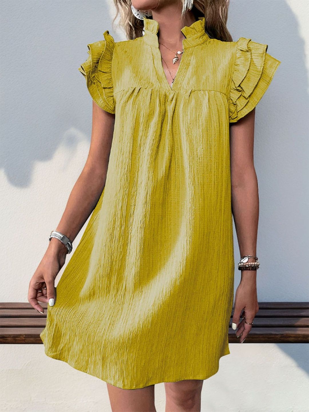Flutter Sleeve Dress