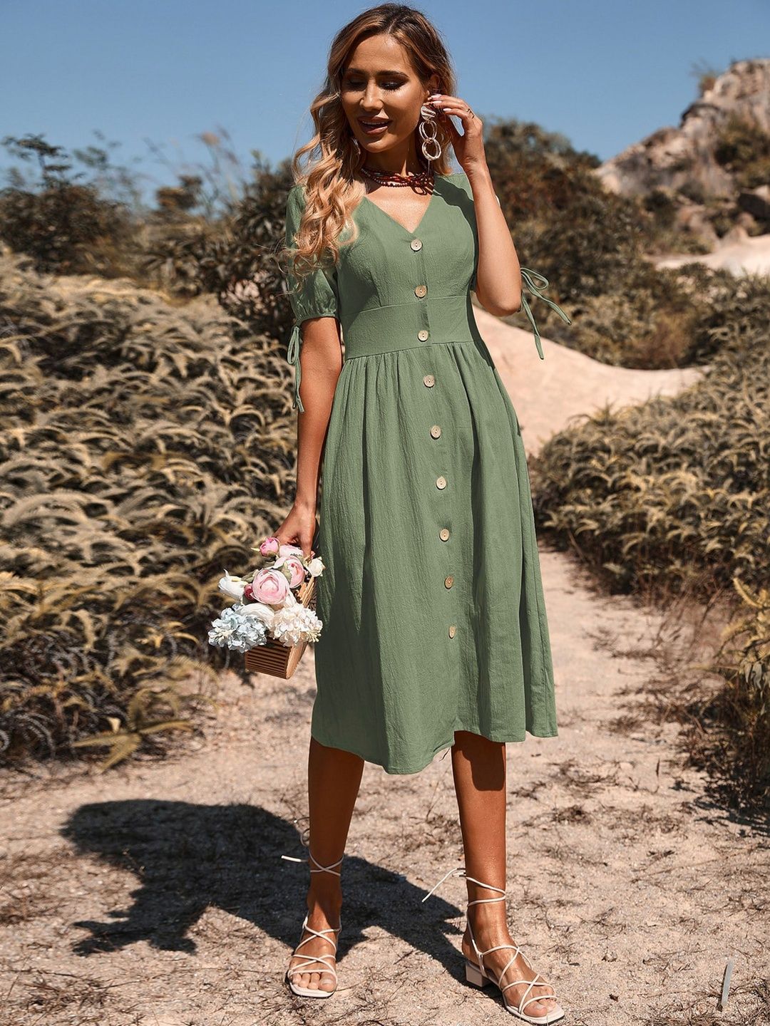 Fit & Flare Midi Dress
