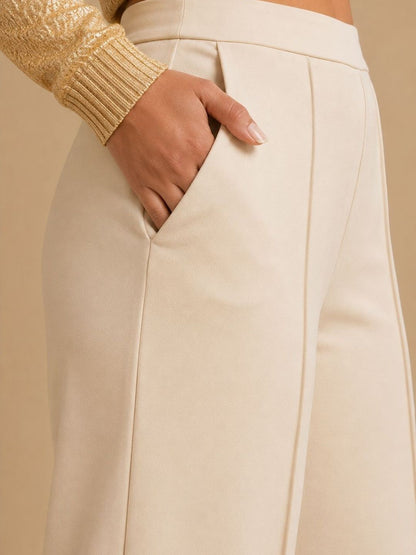 Women Relaxed High-Rise Trousers