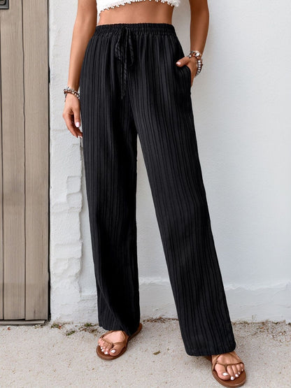 Women Textured Non Iron Trousers