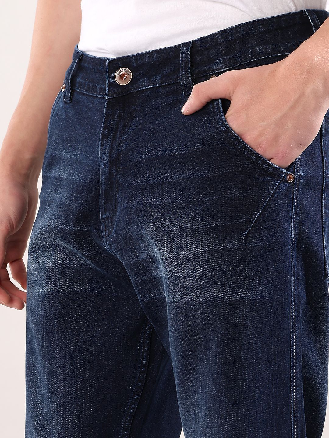 Men Regular Fit Mid-Rise Light Fade Jeans