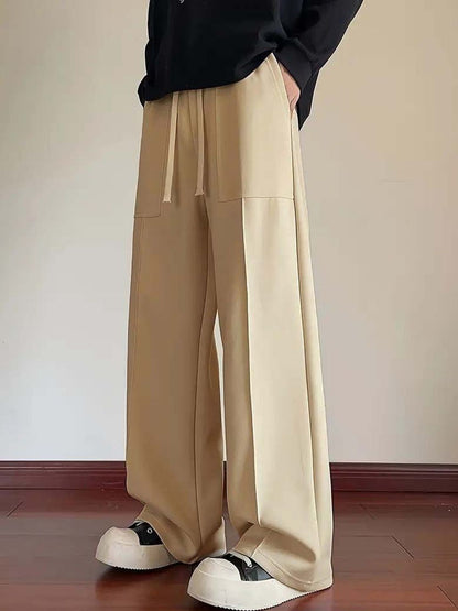 Men Wrinkle Free Pleated Trousers