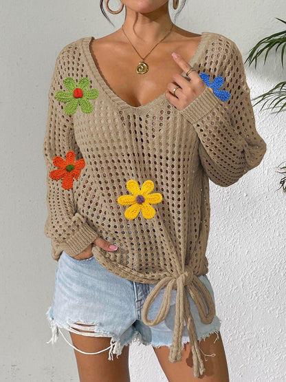 Women Pullover with Applique Detail