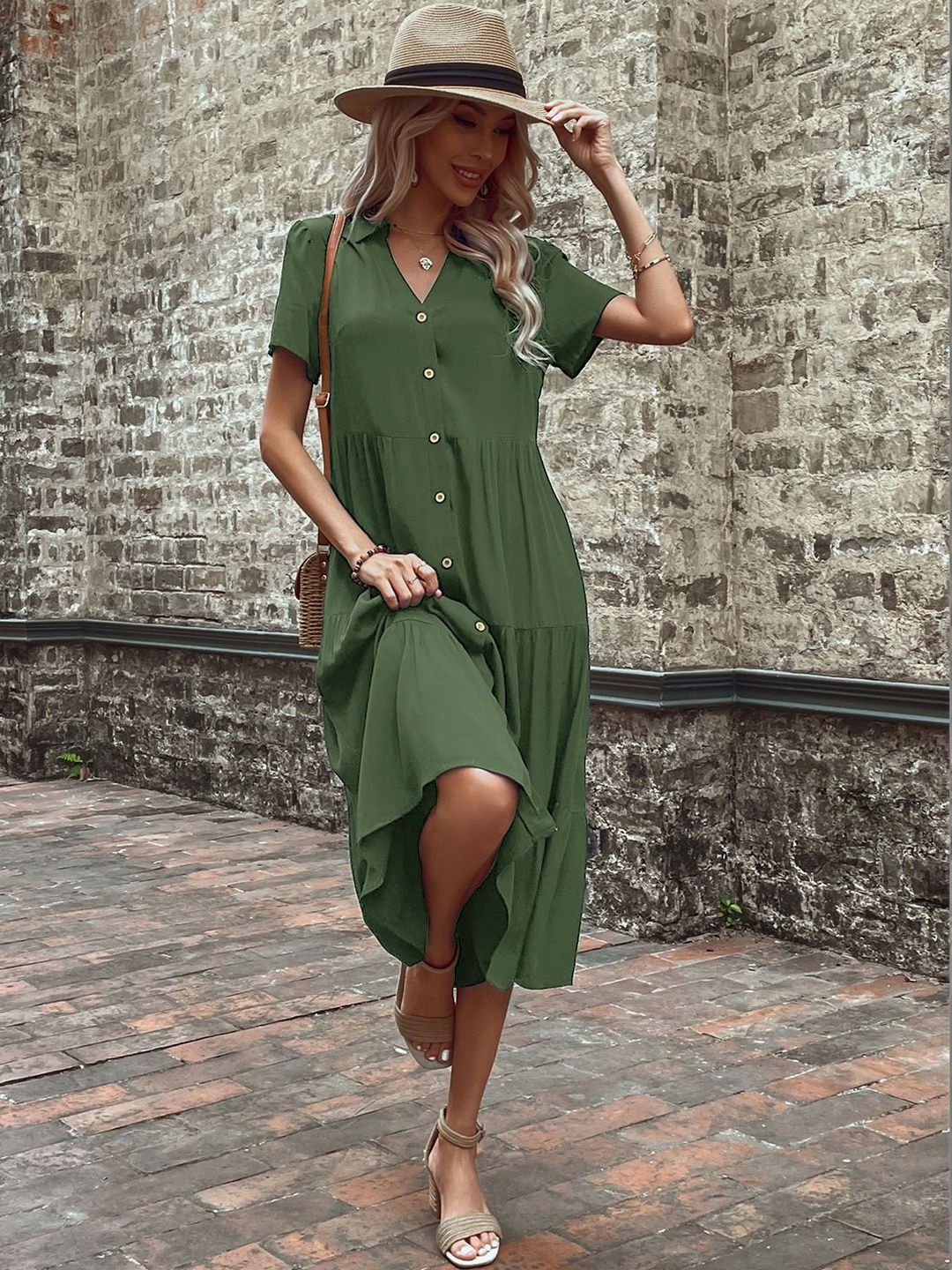 Shirt Midi Dress