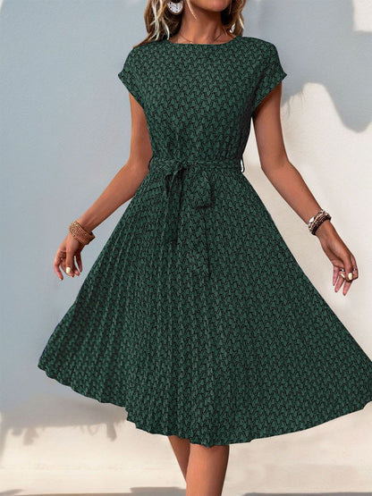 Print A-Line Dress