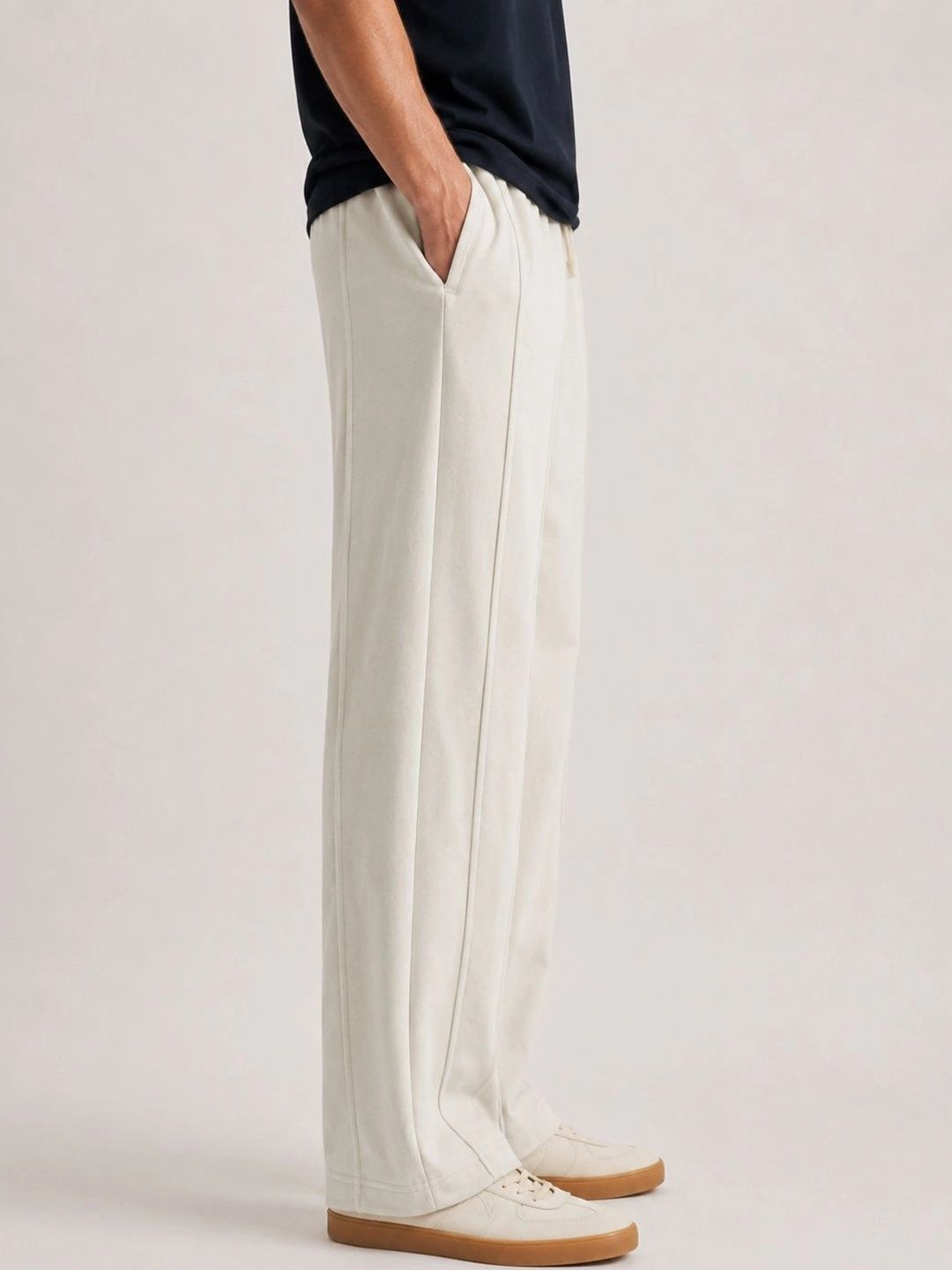Men Relaxed Wrinkle Free Trousers