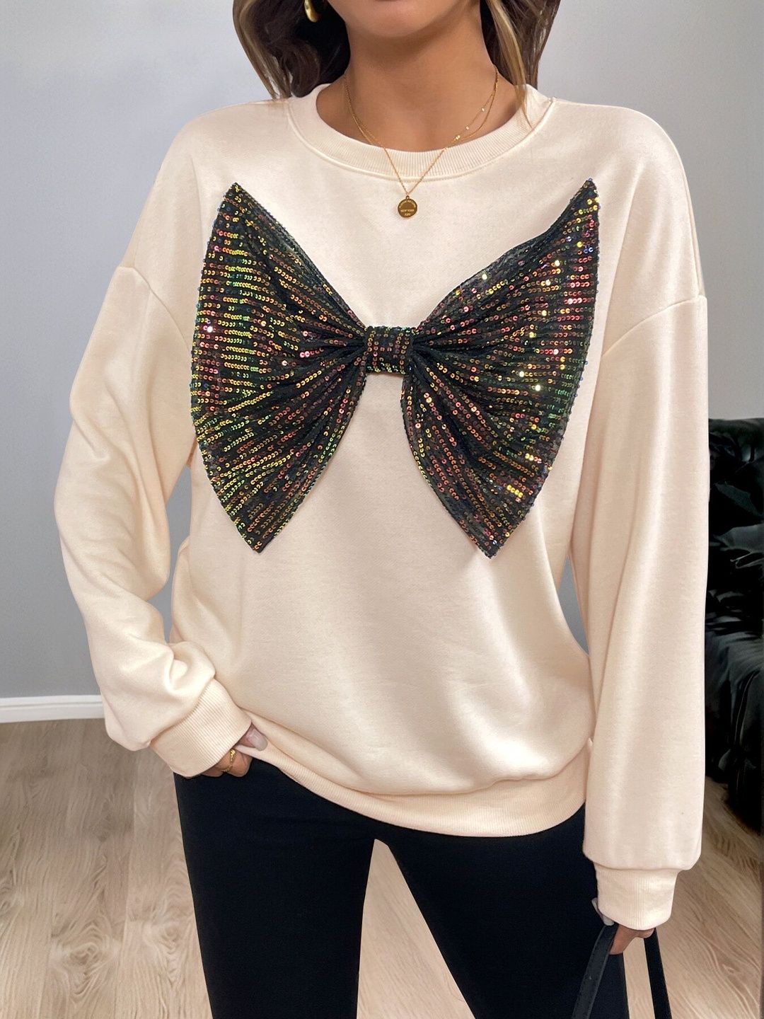 Women Embellished Sweatshirt