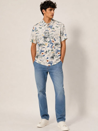 Men Standard Floral Printed Casual Shirt